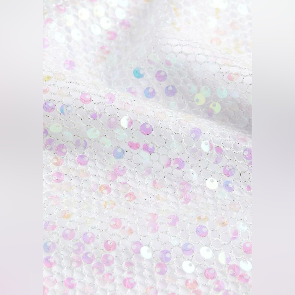 H&M Sequined One Shoulder Net Top & Sequined Net … - image 6